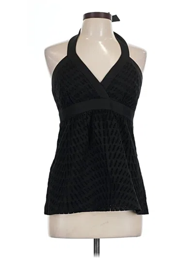 Pre-owned Trina Turk Halter Top Black Halter Neckline Tops