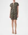 Trina Turk Hasil 2 Metallic Jacquard Knit Mini Dress In Multi