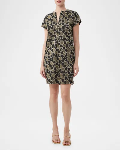 Trina Turk Hasil 2 Metallic Jacquard Knit Mini Dress In Multi
