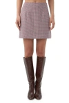 Trina Turk High Rise Rico Houndstooth Skirt In Multi