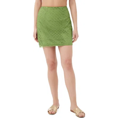 TRINA TURK TRINA TURK HIGH RISE RICO LACE BORDER SKIRT