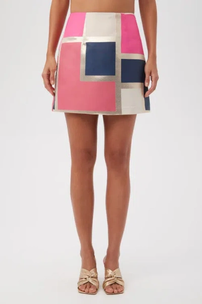 Trina Turk High Rise Rico Skirt In Multi