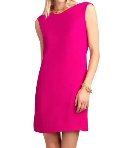 Trina Turk Horizon Dress In Warm Magenta In Multi