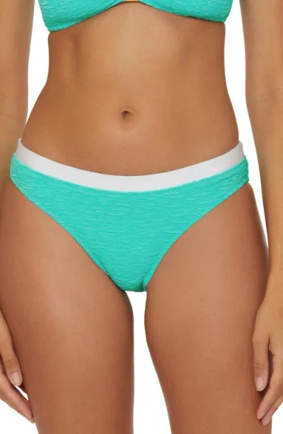 Trina Turk Indio Banded Swim Bottoms In Blue