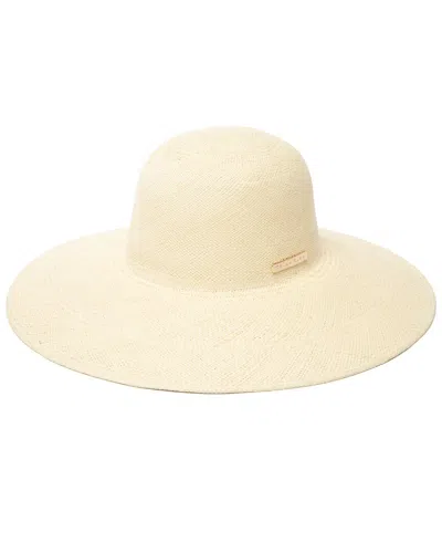 Trina Turk Indio Round Crown Hat In White