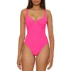 Trina Turk Indio Underwire One-piece Swimsuit In Love All Pink