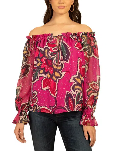 TRINA TURK TRINA TURK INDORE SILK-BLEND TOP