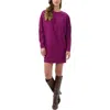 Trina Turk Jacaranda Long Sleeve Ponte Dress In Purple