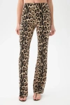Trina Turk Jacoba Leopard Flare Leg Pant In Brown