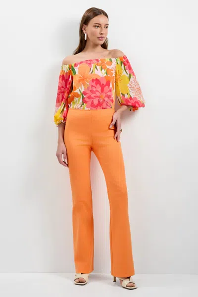 Trina Turk Jacoba Slim-fit Bootcut Pants In Multi