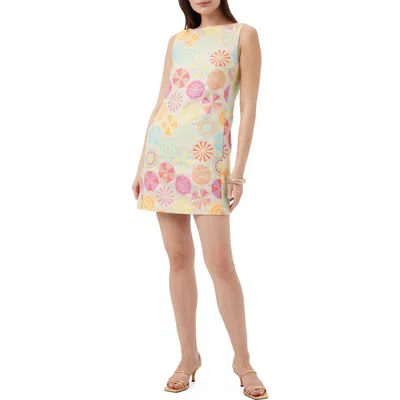 Trina Turk Jalane Umbrella Jacquard Sheath Dress In Multi
