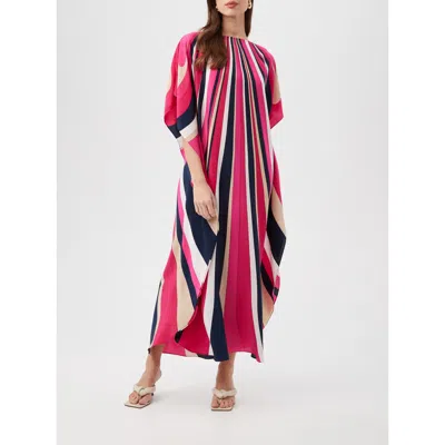 Trina Turk Jalani Maxi Caftan Dress In Petal Pink Multi