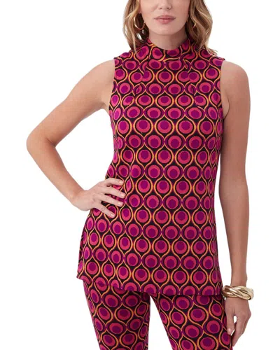 Trina Turk Jaya Top In Burgundy