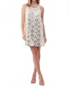Trina Turk Johana Desert Palms Daisy Sequin Mini Dress In White In White
