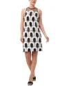 Trina Turk Johana Scalloped Sequin Shift Midi Dress In Multi