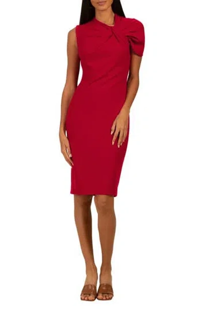 Trina Turk Keshi One-shoulder Shift Dress In Red