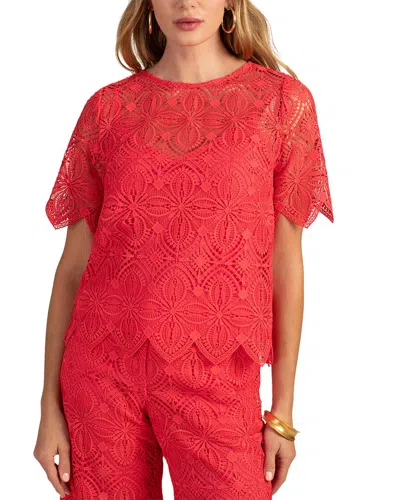 Trina Turk Khalida Top In Red