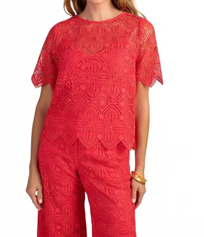 Trina Turk Khalida Top In Red