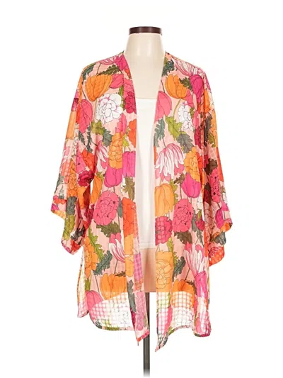 Pre-owned Trina Turk Kimono In Orange