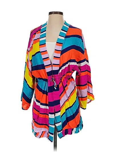 Pre-owned Trina Turk Kimono In Orange