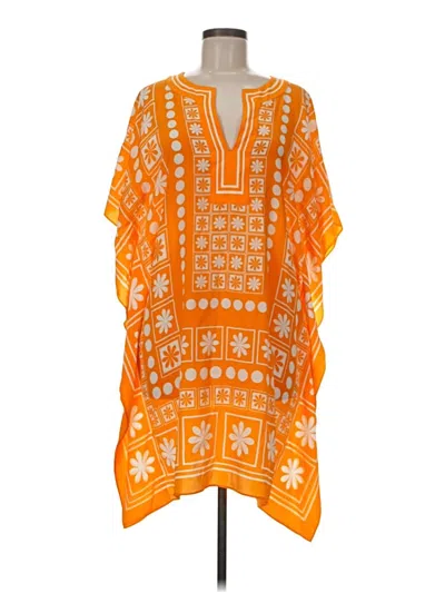 Pre-owned Trina Turk Kimono In Orange