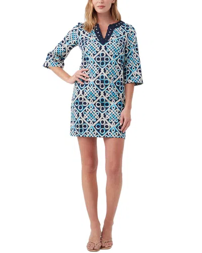 Trina Turk Knotty Dress In Blue Multi