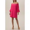 Trina Turk Knox Long Sleeve Off The Shoulder Dress In Flower Child