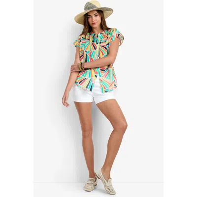 Trina Turk Krill Top In Metallic