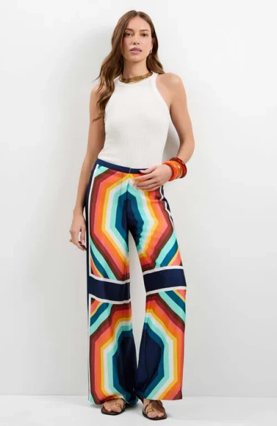 Trina Turk Lanay Siena Wide-leg Pants In Multi