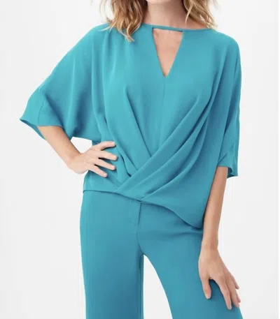 Trina Turk Laney Top In Turkana Teal In Multi