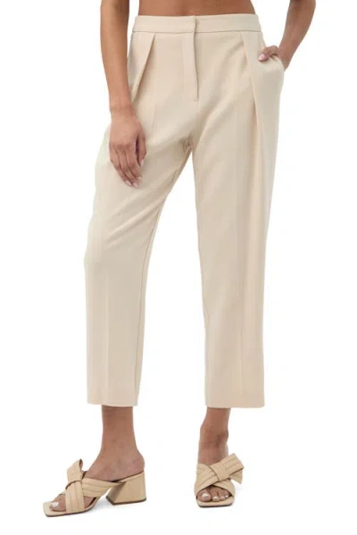Trina Turk Larch Ankle Length Suiting Pant In Brown