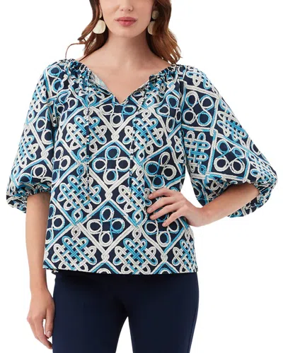 Trina Turk Las Palmas Top In Blue
