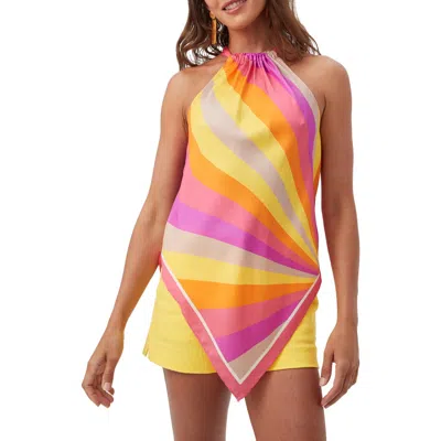 Trina Turk Lavani Halter Scarf Top In Multi