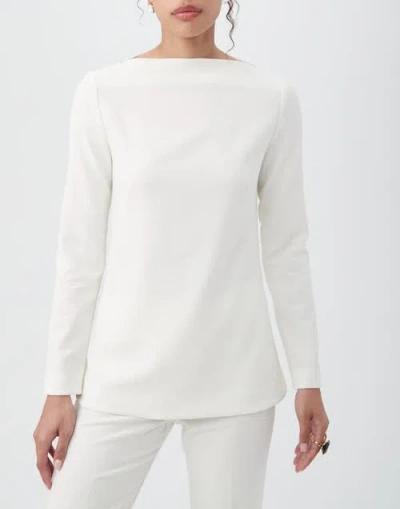 Trina Turk Legend 2 High-neck Top In Winter White