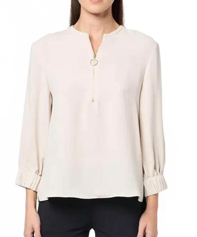 Trina Turk Lei Top In Ecru In White