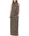 Trina Turk Lenaya 2 Sleeveless Sequin Column Gown In Black