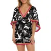 Trina Turk Lennox Cover-up Tunic Dress In Black