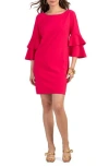 Trina Turk Leona 2 Ruffled Shift Dress In Te Amo Pink