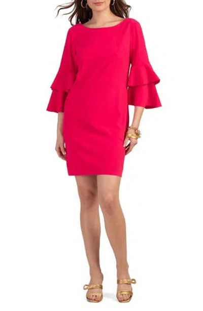Trina Turk Leona 2 Ruffled Shift Dress In Te Amo Pink