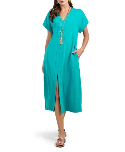 Trina Turk Long Oasis Dress In Blue