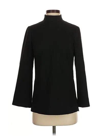 Pre-owned Trina Turk Long Sleeve Blouse In Black
