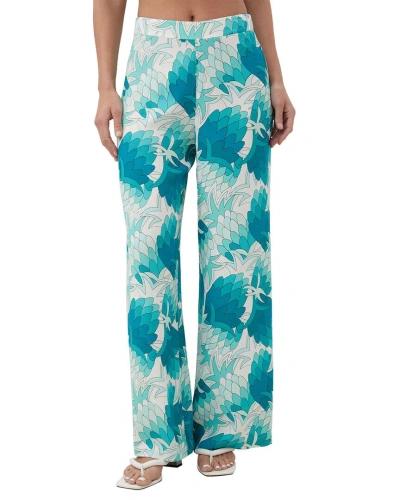 Trina Turk Long Weekend Pant In Tranquil Turquoise