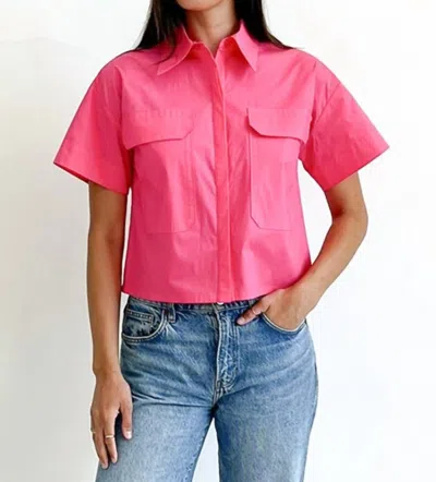 Trina Turk Loreta Top In Magenta In Pink