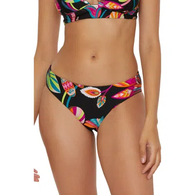 Trina Turk Luminary Reversible Hipster Bikini Bottoms In Black Multi