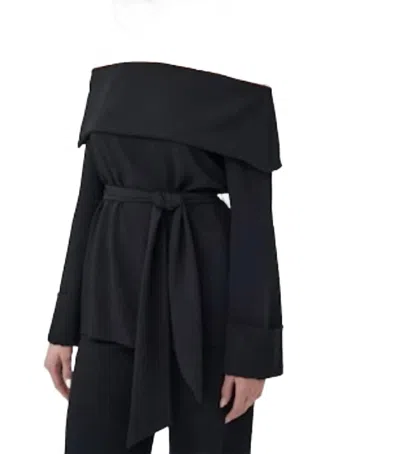 Trina Turk Lyndi Belted Top In Black