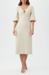 Trina Turk Madeline Textured Midi Dress In White
