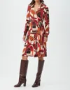 Trina Turk Makeba Dress In Multi Color In Red
