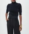 Trina Turk Mali Fuzzy Turtleneck Sweater In Black