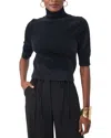 Trina Turk Mali Fuzzy Turtleneck Sweater In Black