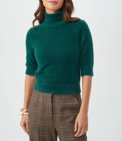 Trina Turk Mali Fuzzy Sweater In Victoria Lake